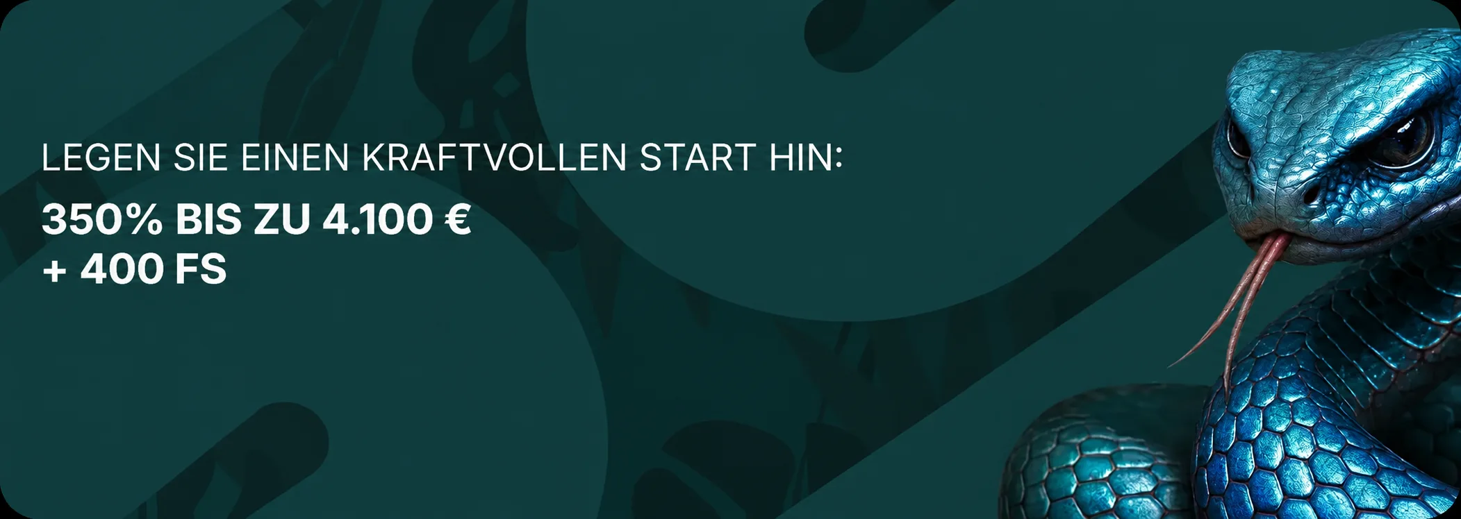 Spinaconda Casino Startbanner mit Willkommensbonus